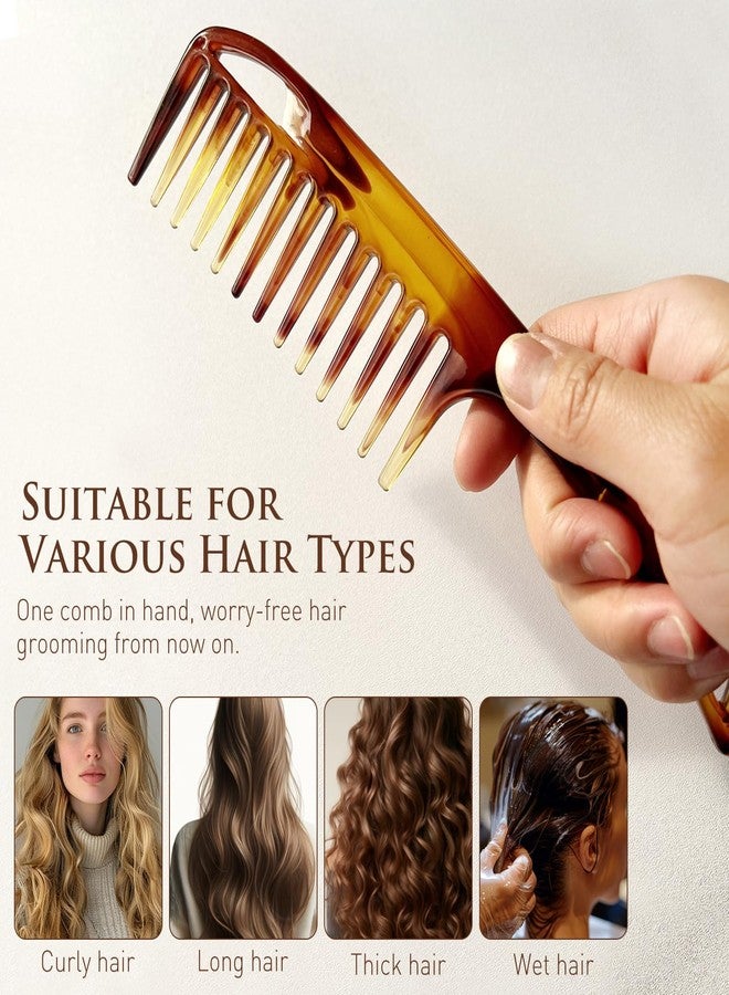 Zoolinn Anti-Frizz Wide-Tooth Comb for Wet & Dry Hair, Smooth Detangler Comb for Long, Thick Curly Hair - Image 4